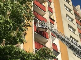 Pożar mieszkania na ulicy Rybackiej w Opolu