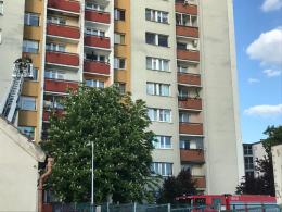 Pożar mieszkania na ulicy Rybackiej w Opolu