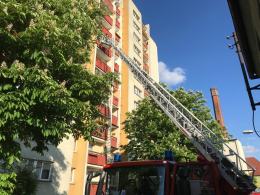 Pożar mieszkania na ulicy Rybackiej w Opolu