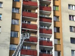 Pożar mieszkania na ulicy Rybackiej w Opolu
