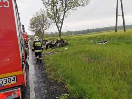 Śmiertelny wypadek na DK40 w Pokrzywnicy. Nie żyje kierowca