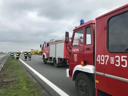 Wypadek na strzeleckim odcinku A4. Lądował śmigłowiec LPR