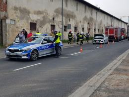 Zderzenie trzech aut na ulicy Partyzanckiej w Opolu
