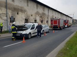 Zderzenie trzech aut na ulicy Partyzanckiej w Opolu