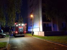 Pożar mieszkania na ulicy Koszyka w Opolu