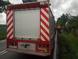 Rogalice: Matka i 3-miesięczne dziecko poszkodowani w wypadku na DK 39