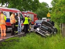 Rogalice: Matka i 3-miesięczne dziecko poszkodowani w wypadku na DK 39