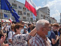 Rafał Trzaskowski odwiedził Opolszczyznę. Tłumy Opolan na Placu Wolności