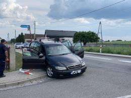 Kolizja samochodu Służby Ochrony Państwa pod opolskim Folwarkiem