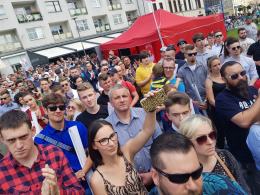 Krzysztof Bosak z kampanią wyborczą w Opolu