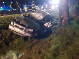Wypadek na drodze krajowej nr 11 w powiecie kluczborskim