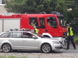 Kolizja pojazdów na ulicy Sienkiewicza w Opolu. Utrudnienia w centrum