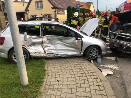 Trzy auta zderzyły się w Przysieczy
