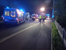 Wypadek w Brynicy. Młody mężczyzna pijany i bez uprawnień