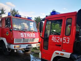 7 zastępów straży gasiło pożar łuski kakaowej