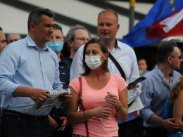 Na Placu Wolności odbył się więc poparcia dla Rafała Trzaskowskiego