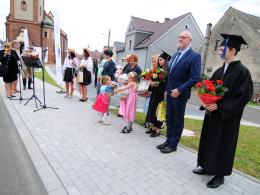 Wielka feta na otwarcie nowej drogi przez Narok w gminie Dąbrowa