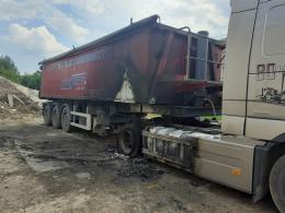 3 samochody ciężarowe spłonęły w Lewinie Brzeskim