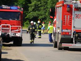 Schodnia: Operator koparki uszkodził rurę gazociągu. Ewakuowano blisko 140 osób