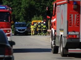 Schodnia: Operator koparki uszkodził rurę gazociągu. Ewakuowano blisko 140 osób