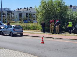 Zderzenie samochodów osobowych na Krzemienieckiej