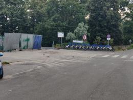 Odra zanieczyszczona farbą podczas prac na moście Sendlerowej
