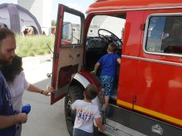 Piknik przy Miasteczku Strażackim zgromadził młodych fanów straży pożarnej