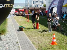 Piknik przy Miasteczku Strażackim zgromadził młodych fanów straży pożarnej