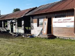 Spłonęła wiata łucznicza w Prudniku. Władze klubu szukają świadków