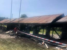 Spłonęła wiata łucznicza w Prudniku. Władze klubu szukają świadków