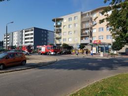 Pożar w lodziarni na Malince