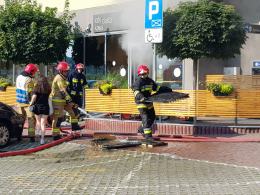 Pożar w lodziarni na Malince