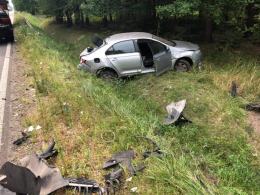 Zderzenie BMW i Skody w Zawadzkiem