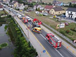 Zderzenie dwóch samochodów w Źlinicach. 4 osoby ranne
