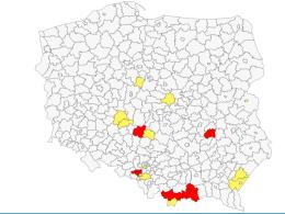 Nowe powiaty w "czerwonych" i "żółtych" strefach. Kilka powiatów na liście ostrzegawczej