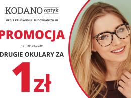Nie przegap okazji! Teraz w KODANO Optyk drugie okulary za 1zł!