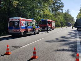 Wypadek na DK 94 na wysokości Falmirowic. Lądował LPR