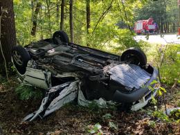 Wypadek na DK 94 na wysokości Falmirowic. Lądował LPR