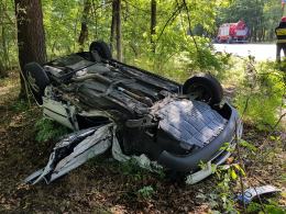 Wypadek na DK 94 na wysokości Falmirowic. Lądował LPR