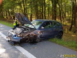 Wypadek na DK 94 na wysokości Falmirowic. Lądował LPR