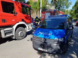 Zadymienie w mieszkaniu na 3 piętrze w Opolu