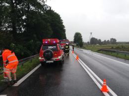 Jedna osoba została ranna po wypadku w Grodźcu