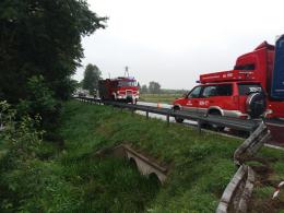 Jedna osoba została ranna po wypadku w Grodźcu