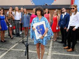 Mural Anny Jantar oficjalnie odsłonięty. W uroczystościach uczestniczyła Natalia Kukulska