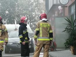 Pożar salonu usługowego przy Ozimskiej w Opolu