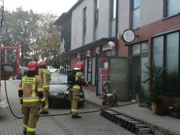 Pożar salonu usługowego przy Ozimskiej w Opolu