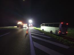 Wypadek autokaru z żołnierzami na brzeskim odcinku A4