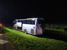 Wypadek autokaru z żołnierzami na brzeskim odcinku A4
