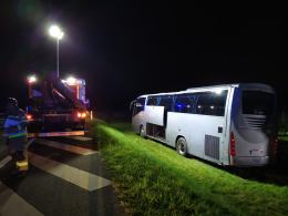 Wypadek autokaru z żołnierzami na brzeskim odcinku A4