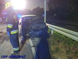 Zderzenie osobówki z ciężarówką na obwodnicy Malni i Choruli